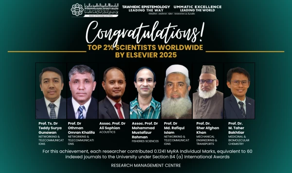 CONGRATULATORY ANNOUNCEMENT: TOP 2% SCIENTISTS WORLDWIDE 2025 BY ELSEVIER